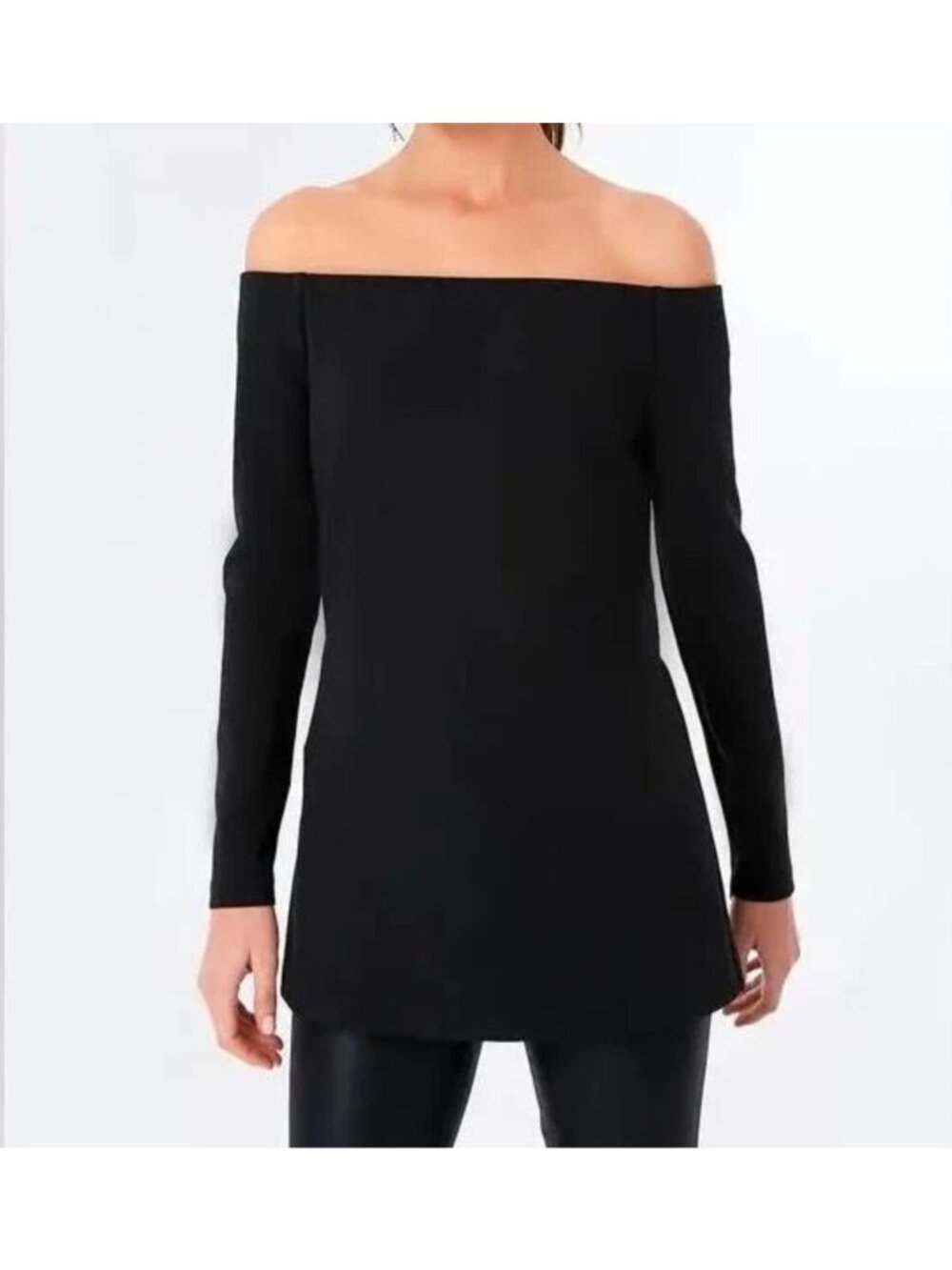 Pomander Place by Tuckernuck Black Off the Shoulder Marina Top size S Small NWOT